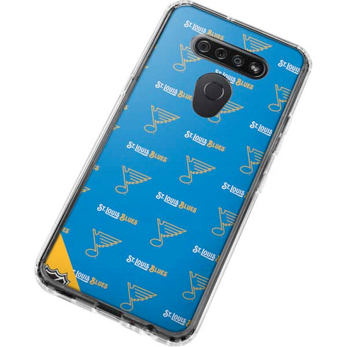 NHL St. Louis Blues Pattern LG K51/Q51 Clear Case