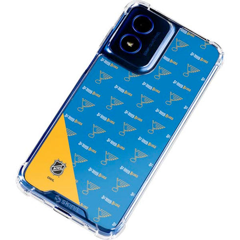 NHL St. Louis Blues Pattern Moto G 5G (2024) Clear Case