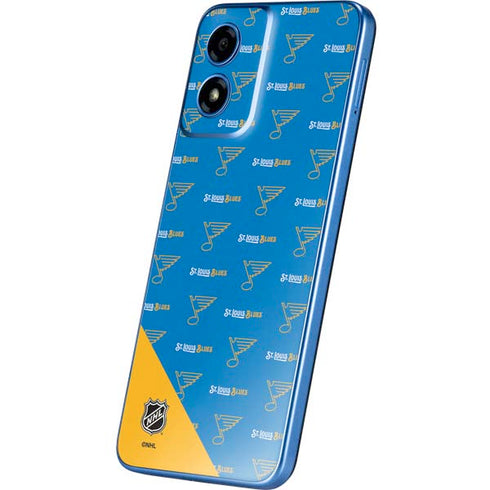 NHL St. Louis Blues Pattern Moto G Play 4G (2024) Skin