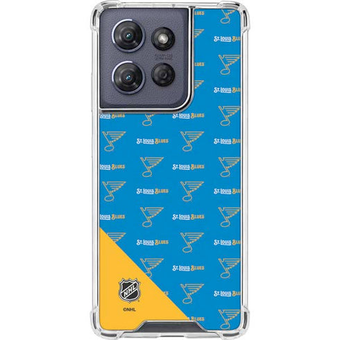 NHL St. Louis Blues Pattern Moto G Stylus 5G (2025) Clear Case