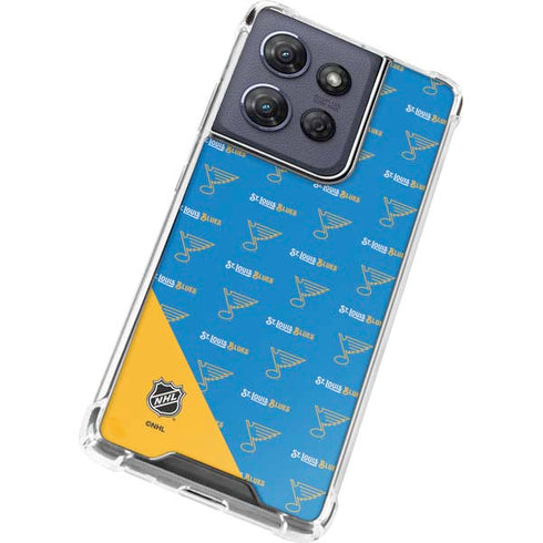 NHL St. Louis Blues Pattern Moto G Stylus 5G (2025) Clear Case