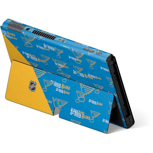 NHL St. Louis Blues Pattern Nintendo Switch OLED (2021) Skin