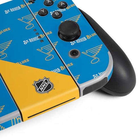 NHL St. Louis Blues Pattern Nintendo Switch OLED (2021) Skin