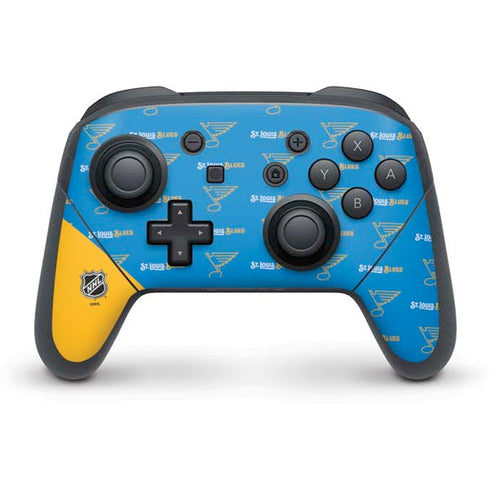 NHL St. Louis Blues Pattern Nintendo Switch Pro Controller Skin