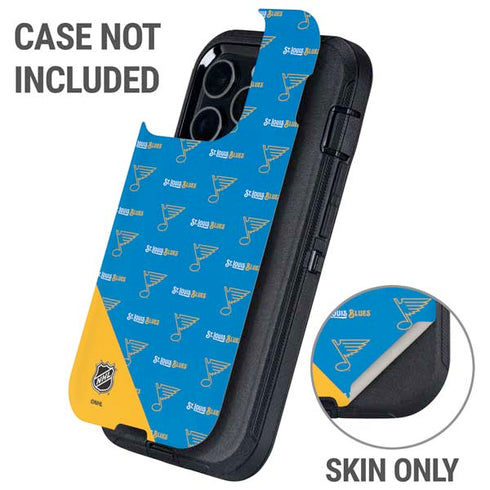 NHL St. Louis Blues Pattern Otterbox Defender iPhone Skin