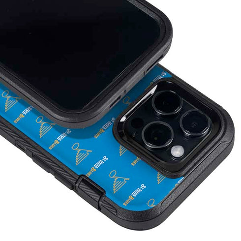 NHL St. Louis Blues Pattern Otterbox Defender iPhone Skin