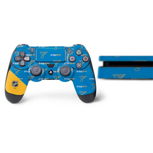 NHL St. Louis Blues Pattern PS4 Slim Bundle Skin