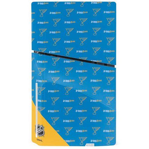 NHL St. Louis Blues Pattern PS5 Slim Disk Bundle Skin