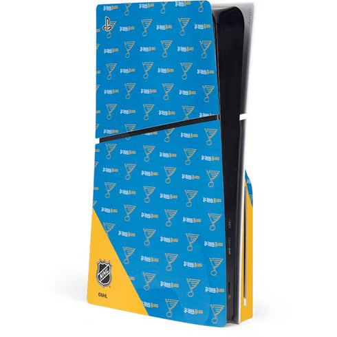 NHL St. Louis Blues Pattern PS5 Slim Disk Console Skin