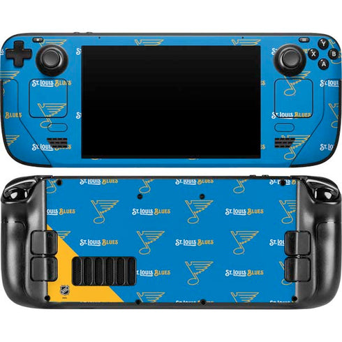 NHL St. Louis Blues Pattern Steam Deck Handheld Gaming Computer OLED Skin