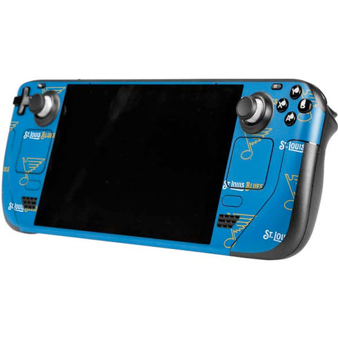 NHL St. Louis Blues Pattern Steam Deck Handheld Gaming Computer OLED Skin