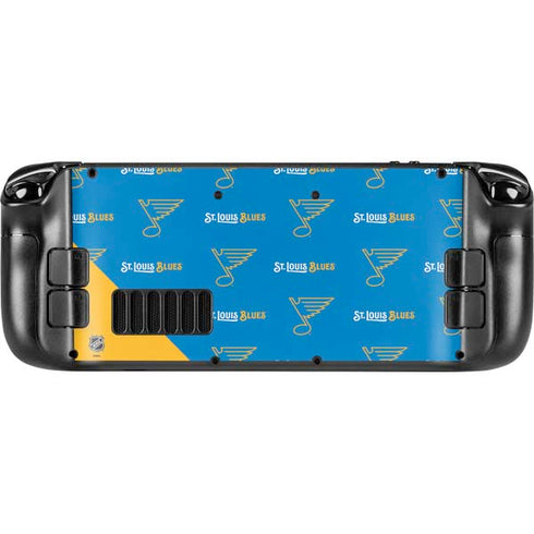 NHL St. Louis Blues Pattern Steam Deck Handheld Gaming Computer OLED Skin
