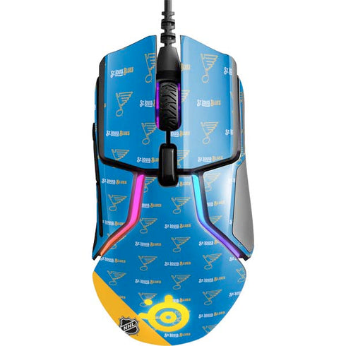 NHL St. Louis Blues Pattern SteelSeries Rival 600 Gaming Mouse Skin