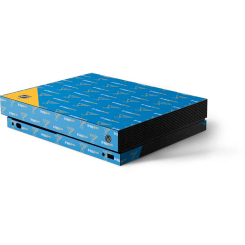 NHL St. Louis Blues Pattern Xbox One X Console Skin