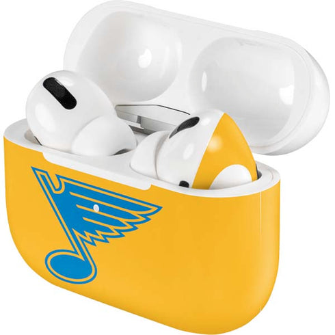 NHL St. Louis Blues Solid Background AirPods Skins