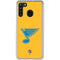 NHL St. Louis Blues Solid Background Galaxy A21 Clear Case
