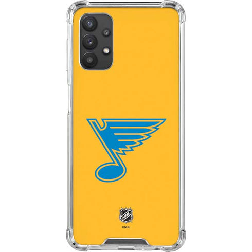 NHL St. Louis Blues Solid Background Galaxy A32 5G Clear Case