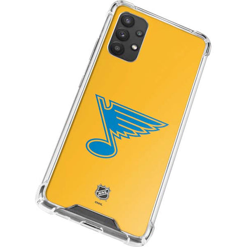 NHL St. Louis Blues Solid Background Galaxy A32 5G Clear Case