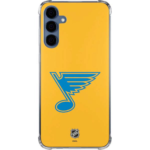 NHL St. Louis Blues Solid Background Galaxy A35 5G Clear Case