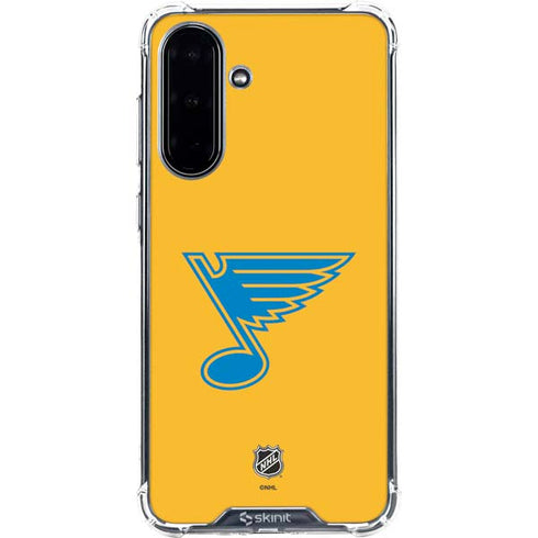 NHL St. Louis Blues Solid Background Galaxy A36 5G Clear Case