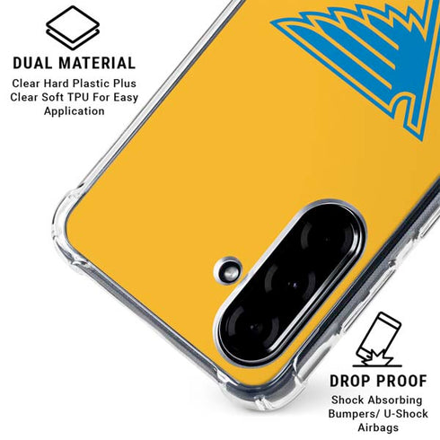 NHL St. Louis Blues Solid Background Galaxy A36 5G Clear Case