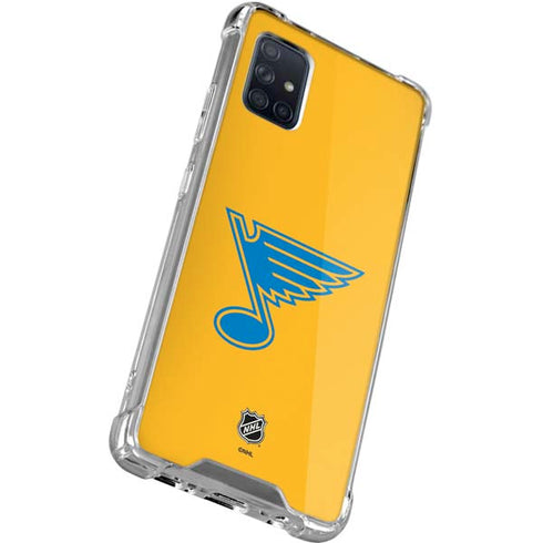 NHL St. Louis Blues Solid Background Galaxy A51 5G Clear Case