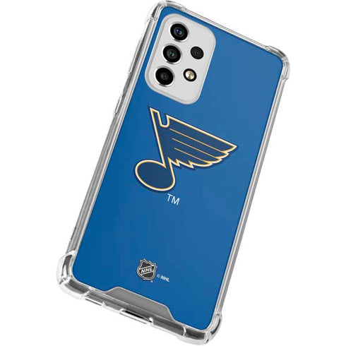 NHL St. Louis Blues Solid Background Galaxy A53 5G Clear Case