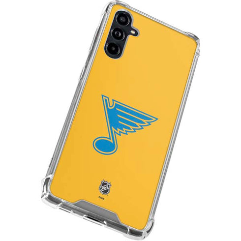 NHL St. Louis Blues Solid Background Galaxy A54 5G Clear Case
