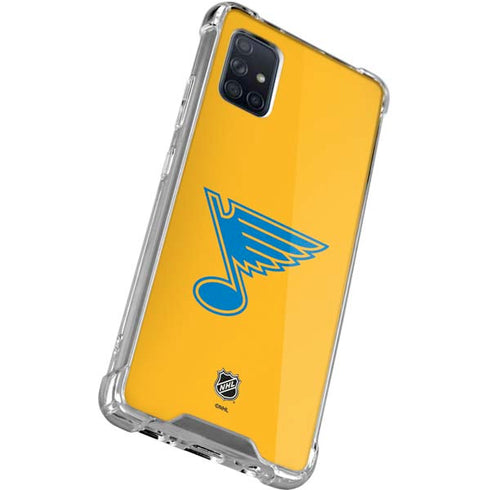 NHL St. Louis Blues Solid Background Galaxy A71 5G Clear Case