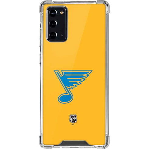 NHL St. Louis Blues Solid Background Galaxy Note20 5G Clear Case