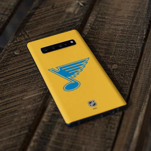 NHL St. Louis Blues Solid Background Galaxy S10 Skin