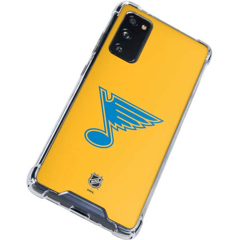 NHL St. Louis Blues Solid Background Galaxy S20 FE Clear Case