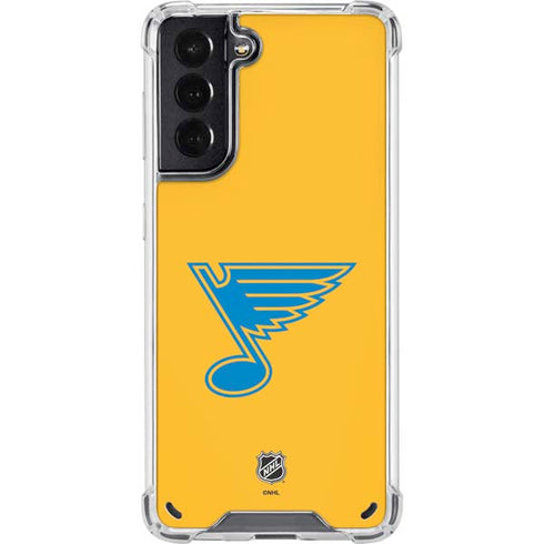 NHL St. Louis Blues Solid Background Galaxy S21 5G Clear Case