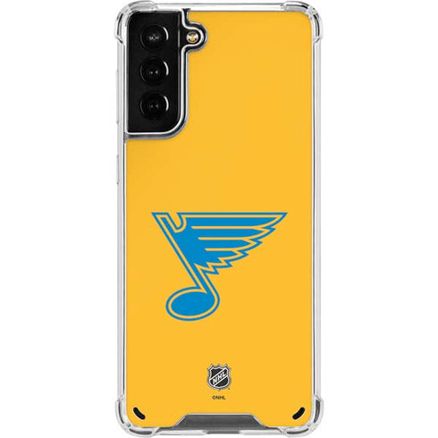 NHL St. Louis Blues Solid Background Galaxy S21 Plus 5G Clear Case