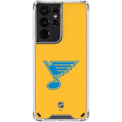 NHL St. Louis Blues Solid Background Galaxy S21 Ultra 5G Clear Case