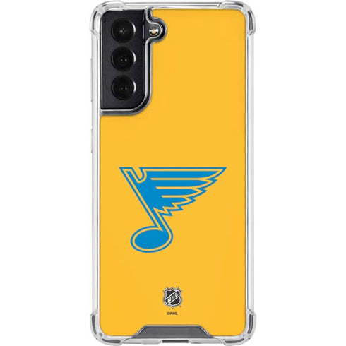 NHL St. Louis Blues Solid Background Galaxy S22 Clear Case