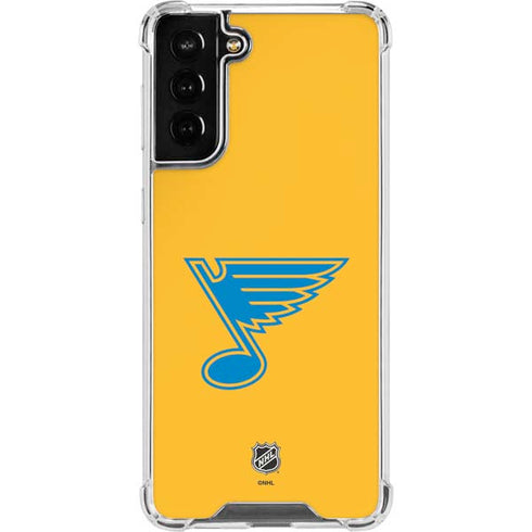 NHL St. Louis Blues Solid Background Galaxy S22 Plus Clear Case