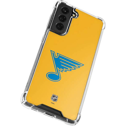 NHL St. Louis Blues Solid Background Galaxy S22 Plus Clear Case