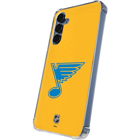 NHL St. Louis Blues Solid Background Galaxy S24 Clear Case