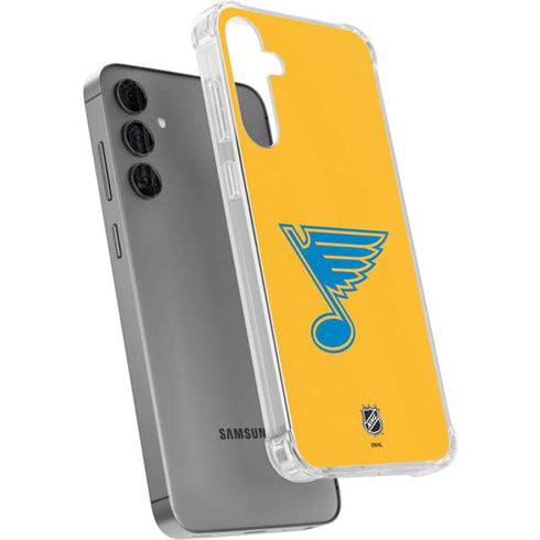 NHL St. Louis Blues Solid Background Galaxy S24 Plus Clear Case