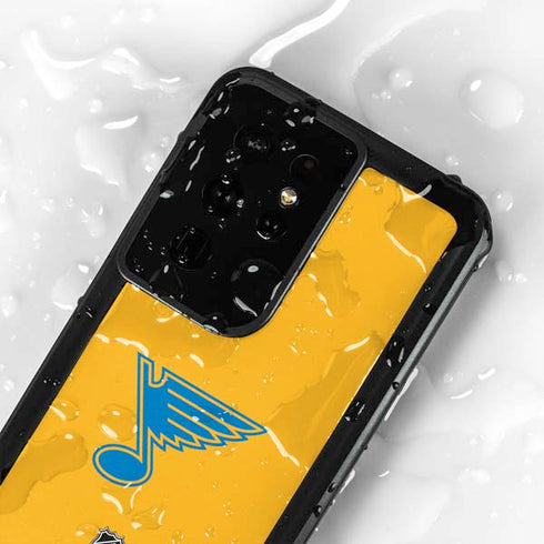 NHL St. Louis Blues Solid Background Galaxy S24 Ultra Waterproof Case