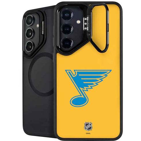 NHL St. Louis Blues Solid Background Galaxy S25 Plus Kickstand Case