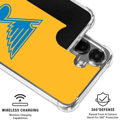 NHL St. Louis Blues Solid Background Galaxy S26 Clear Case