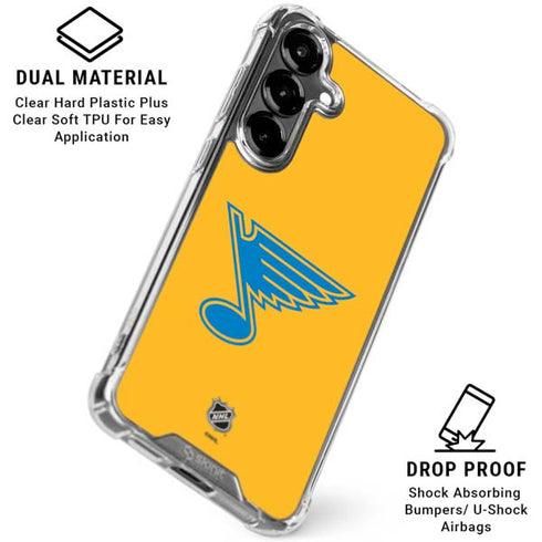 NHL St. Louis Blues Solid Background Galaxy S26 Plus Clear Case
