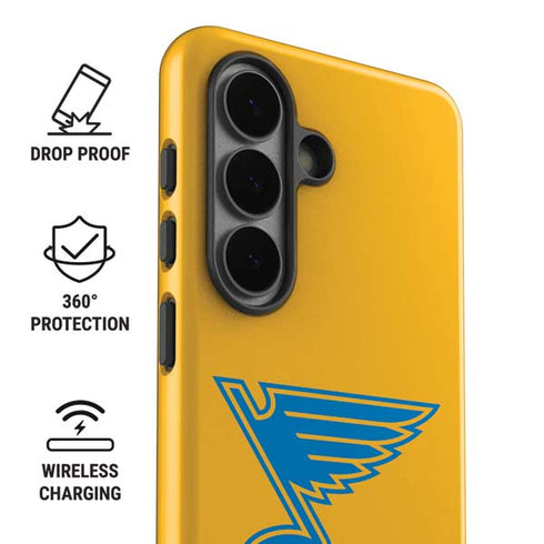 NHL St. Louis Blues Solid Background Galaxy S26 Plus Impact Case