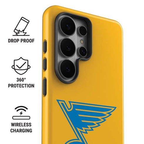 NHL St. Louis Blues Solid Background Galaxy S26 Ultra Impact Case