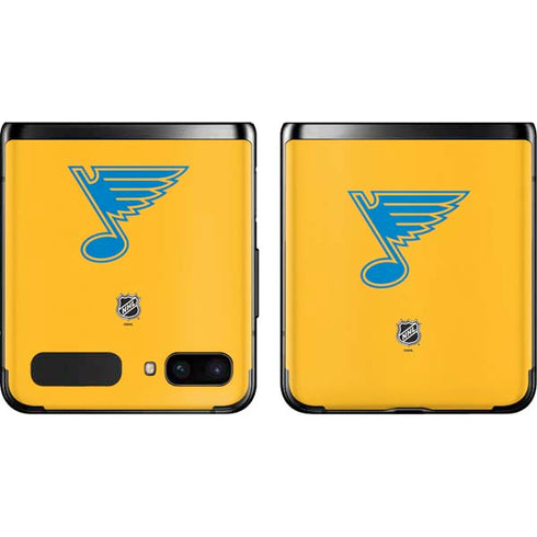 NHL St. Louis Blues Solid Background Galaxy Z Flip Skin