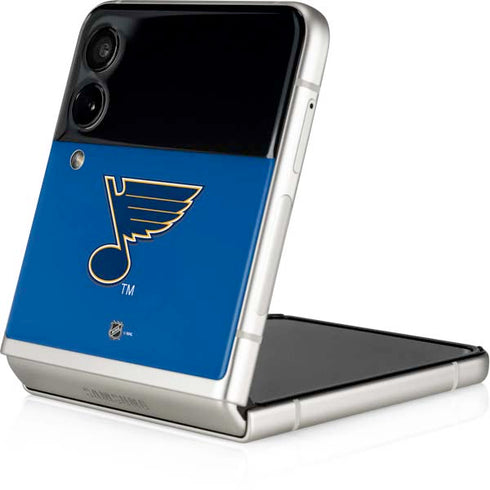 NHL St. Louis Blues Solid Background Galaxy Z Flip4 5G Skin