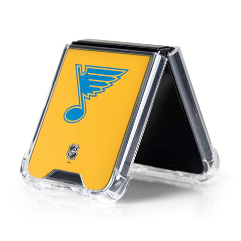 NHL St. Louis Blues Solid Background Galaxy Z Flip5 5G Clear Case