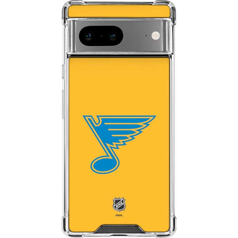 NHL St. Louis Blues Solid Background Google Pixel 8a Clear Case